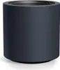 A dark gray cylindrical planter is shown against a white background. Podgląd zdjęcia produktu