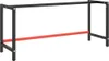 vidaXL Rám pracovného stola Matt Black a Matt Red 180x57x79 Náhľad obrázku produktu 8