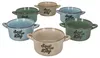 6er Set Michel Suppentassen 500ml Beige Blau Grün mit Produktbild-Vorschau 2