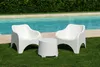 Dmora Garten Lounge Set Cormons Weiß, 2-Sitzer mit Tisch Produktbild-Vorschau 2
