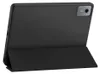 A black tablet case with a stand is shown from the back and side. Náhľad obrázku produktu