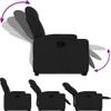 vidaXL Relaxsessel mit Aufstehhilfe Schwarz Stoff Produktbild-Vorschau 7