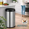 MONZANA Sensor Mülleimer Küche Silber Produktbild-Vorschau 9