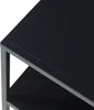 A close-up view of a black table with a gray frame. Anteprima dell’immagine prodotto