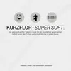 Homestyle4u Kurzflor Teppich 160x230 cm waschbar  Weiß Produktbild-Vorschau 5