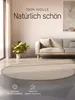 jaloom Wollteppich Lui Grau Rund Ø 60 cm | Moderner Teppich Produktbild-Vorschau 2