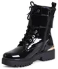 topschuhe24 2881 Damen Lack Stiefeletten Plateau Worker Produktbild-Vorschau 3