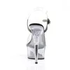 DELIGHT-608 Damen Sandale von Pleaser, Schwarz Transparent Produktbild-Vorschau 10