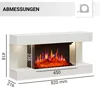 Elektrokamin BALDERIA Ida – Wandkamin - Weiss Produktbild-Vorschau 6