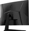The back of a black MSI gaming monitor on a black background. Podgląd zdjęcia produktu