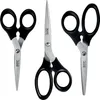 LEITZ Scheren-Set rund schwarz 3-teilig für Links- & Produktbild-Vorschau 1