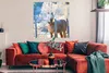 MuchoWow® Poster Pferd - Winter - Schnee 100x100 cm - Produktbild-Vorschau 2