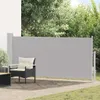 vidaXL Tenda laterale estensibile 140x300 cm Grigio Anteprima dell’immagine prodotto 2