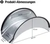A product diagram showing dimensions of a metal hose holder. Anteprima dell’immagine prodotto