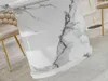 Ovaler Designer-Esstisch 200x100 GERSON - weißer Marmor Produktbild-Vorschau 9