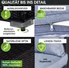Poly-Rattan Eck Sitzgruppe ECO schwarz/blau Produktbild-Vorschau 8