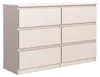 Masseno Kommode NUDO 120 cm Sideboard mit 6 Schubladen und  Produktbild-Vorschau 2