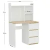 Schreibtisch Computertisch ComfortCove Weiß Eiche Torro 90 Produktbild-Vorschau 2