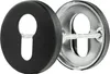 Rosettenpaar PZ schwarz matt Ø 54 mm Produktbild-Vorschau 3