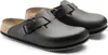 A pair of black Birkenstock Boston SL clogs. Produktbild-Vorschau