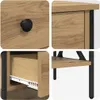 Table de chevet 2 pcs chêne artisanal 40 x 42 x 45 cm Voir les images du produit 7