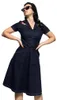 Queen Kerosin Swing Jeanskleid da donna, 2XL Anteprima dell’immagine prodotto 12
