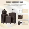 Hartschalenkoffern 4-teiliges mit Kosmetikkoffer, Produktbild-Vorschau 4