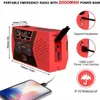 AM/FM Wetterradio mit Solar & Handkurbel – 2000mAh Produktbild-Vorschau 8