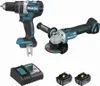 A set of power tools and accessories laid out on a white background. Produktbild-Vorschau