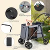GOPLUS Hundewagen klappbar, Hundebuggy für Hunde & Katzen Produktbild-Vorschau 3