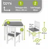 Bomi Amy Kindertafel met 2 Stoeltjes HoutGrijs Wit - Productafbeelding-voorbeeld 2