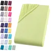 Jersey Spannbettlaken 140-160x200 cm Spannbettuch 100% Produktbild-Vorschau 1