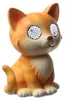 LED Solar Katze mit blizelnden und rollenden Augen - Produktbild-Vorschau 3