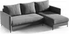 A gray sectional sofa with a chaise lounge is shown against a white background. Produktbild-Vorschau