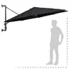 vidaXL Parasol do montażu na ścianie z metalowym drążkiem Podgląd zdjęcia produktu 15