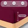 Buymax Baby Spannbettlaken 60x120 cm Bordeaux, Jersey 100% Produktbild-Vorschau 3