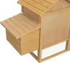 PawHut Petit poulailler cottage cage à poules sur pied dim. Voir les images du produit 5