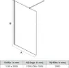 SONNI Cabina doccia 110cm con rivestimento nano 8mm Schermo Anteprima dell’immagine prodotto 11