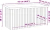 vidaXL Gartenlagerbox mit Speicher Natur 119 x 44 x 58,5 cm Produktbild-Vorschau 8