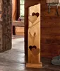 Dekosäule Willkommen Holz 80cm 2 Metall-Herzen Produktbild-Vorschau 2
