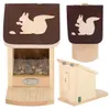 ESSCHERT DESIGN Eichhörnchen Futterhaus Holz 407471 Podgląd zdjęcia produktu 16