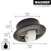 WAGNER Bockrolle ROLLER-MINI - Durchmesser Ø 27 mm, hart, Produktbild-Vorschau 2