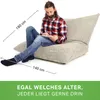 Green Bean® XXL Riesensitzsack "Square" aus Cordstoff 370 Produktbild-Vorschau 5