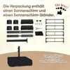 Sekey Doppelsonnenschirm 400 x 220 cm Oval Gartenschirm mit Produktbild-Vorschau 7