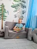 Divano pieghevole 3 in 1 Flumi per bambini, grigio chiaro, Anteprima dell’immagine prodotto 9