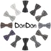 DonDon Herren Fliege 12 x 6 cm kariert gebunden und Produktbild-Vorschau 7