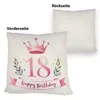 Happy Birthday 18 Krone Kissen Produktbild-Vorschau 3