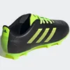 A single black Adidas soccer cleat with neon green accents, shown from the side. Náhled obrázku produktu