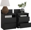 Table de chevet Vicco Monty Noir Lot de 2, Model 40437 Voir les images du produit 5