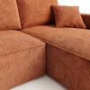 AMBER L Ecksofa mit Schlaffunktion und Bettkasten – Cord Produktbild-Vorschau 4